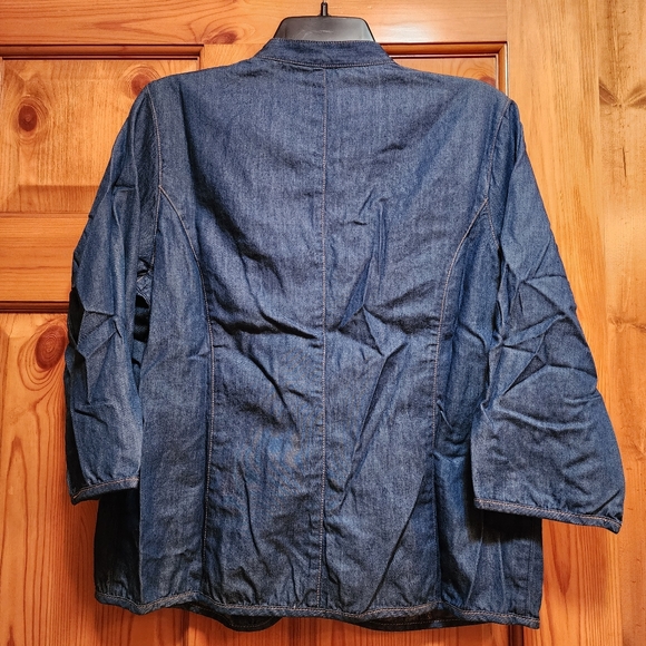 City Blues By Koret Embroidered Denim Shirt, Size M - Picture 6 of 7